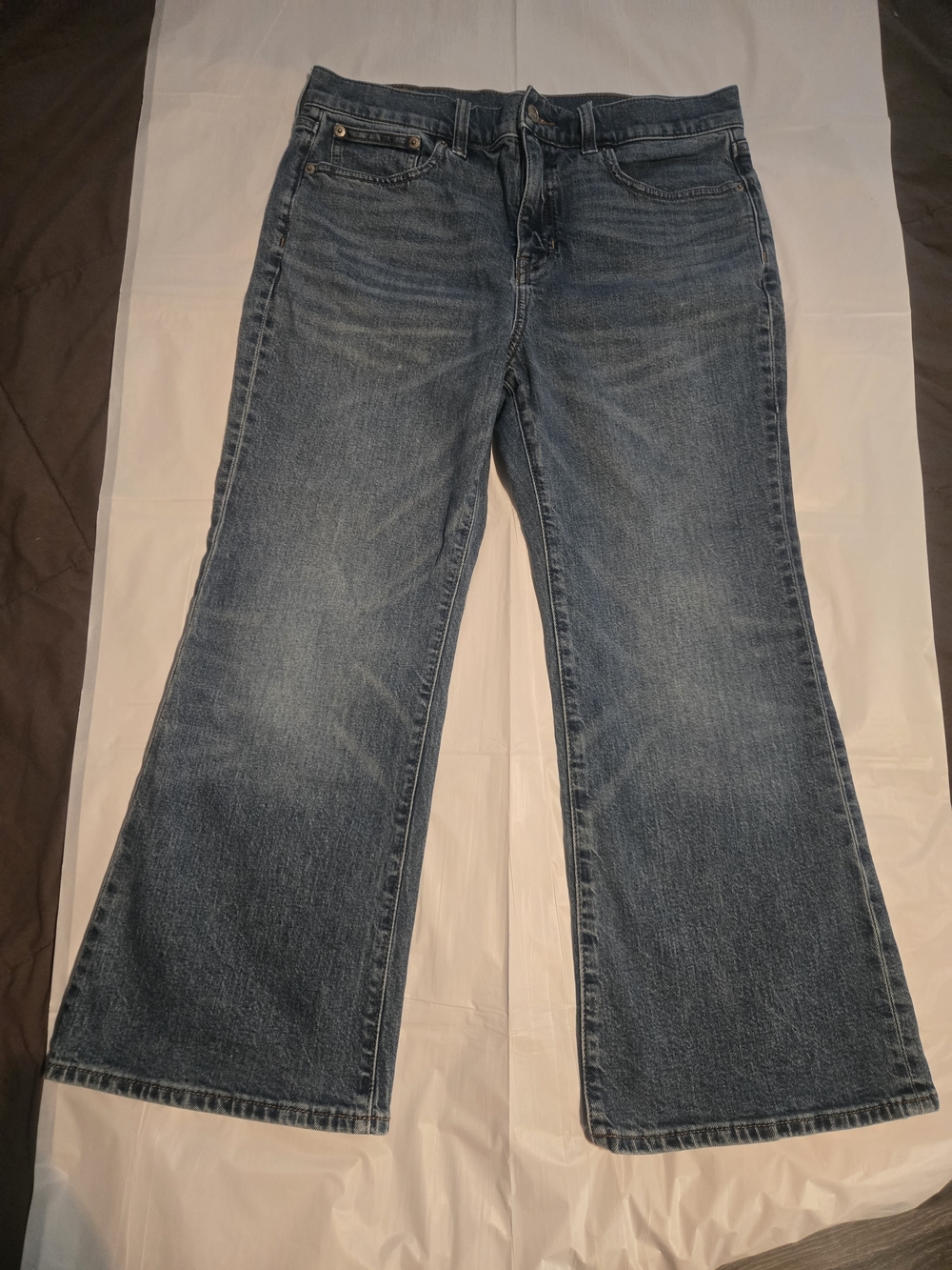 J. Crew Faded Blue Wide-Leg Jeans